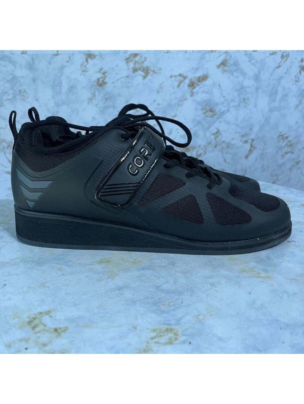 Core Men's Size 12 Shoes Black Gym Training Adjustable Weightlifting Sneakers